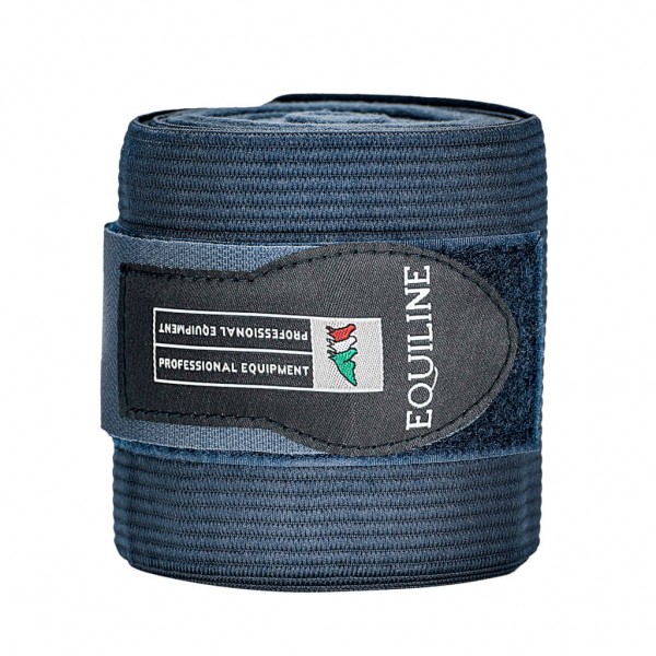 Equiline WORK-Elastik-Bandagen mit Fleece 2er Set Blue